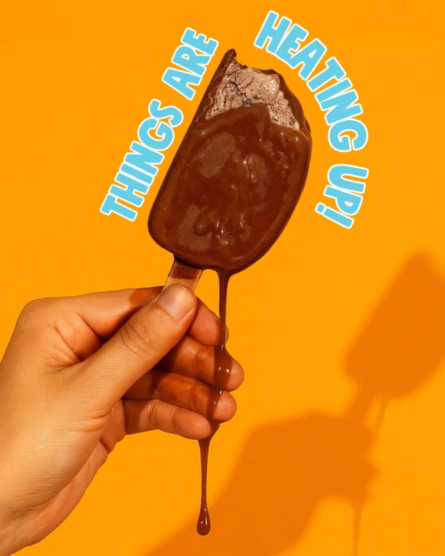 This weather is a bit more like it! We’re always up for a Terry-fic forecast. Recently it’s been:

1%☀️🥵☀️
24% 🌤️🙂🌤️
75% ☁️🥶🥲💨☁️

And we’re 100% recommending popping to @icelandfoods to grab some of our Terry’s Chocolate Orange Ice Cream sticks - they are on offer 😍