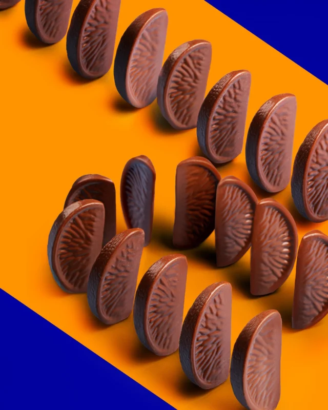 Challenge: balance your Terry’s Chocolate Orange segments carefully in a line. Each one that falls you have to eat - what a shame 😋